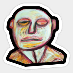 SELF PORTRAIT OF A GUY WHO LOOKS LIKE THIS Sticker